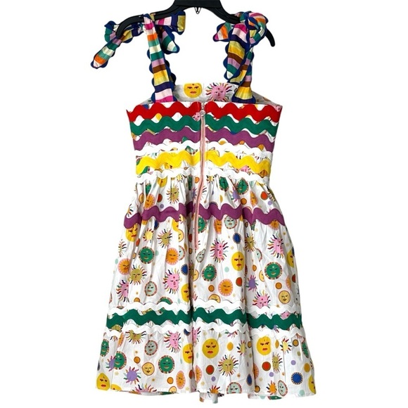 CeliaB Suhail Dress Sun Moon Print Astronomy Kitschy Whimsical Colorful size XS - Picture 12 of 16